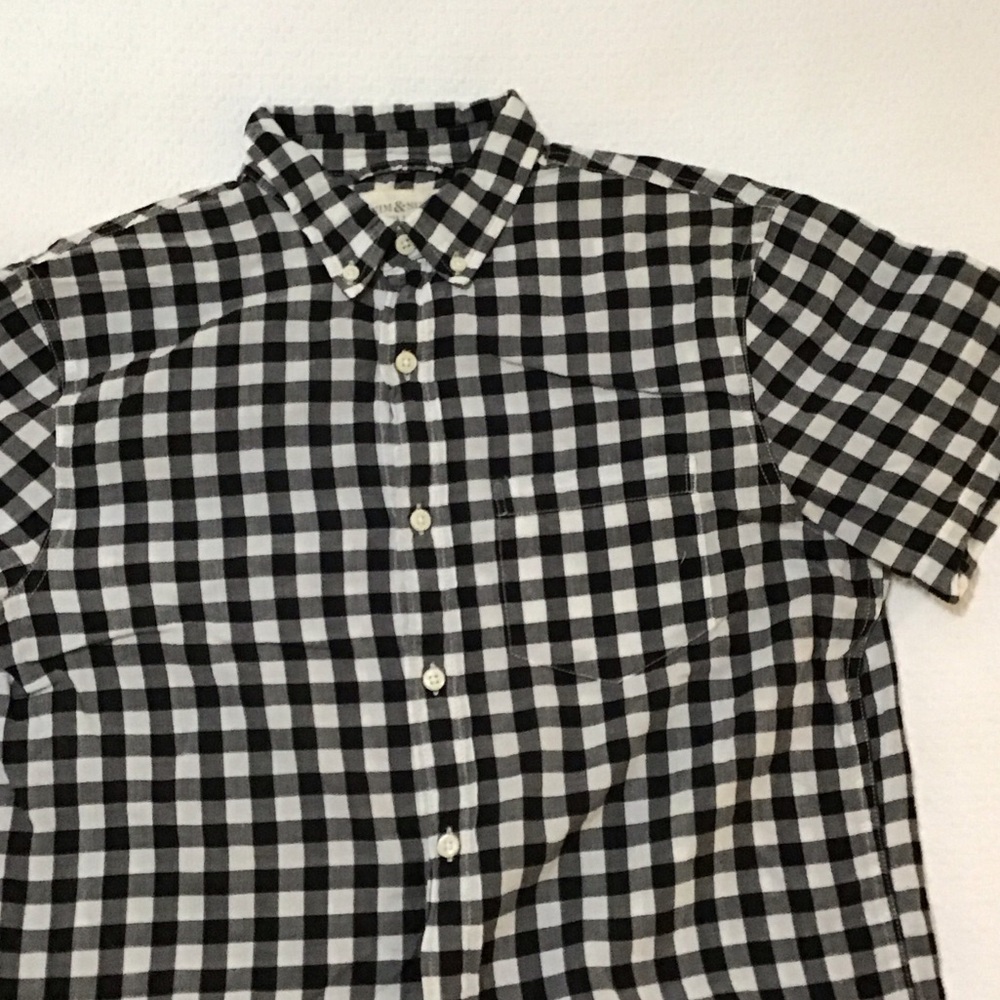 Denim & Supply Ralph Lauren Black and White Gingham Button-Down Shirt